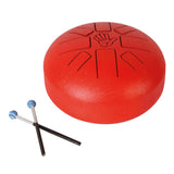 STEEL TONGUE DRUM RED